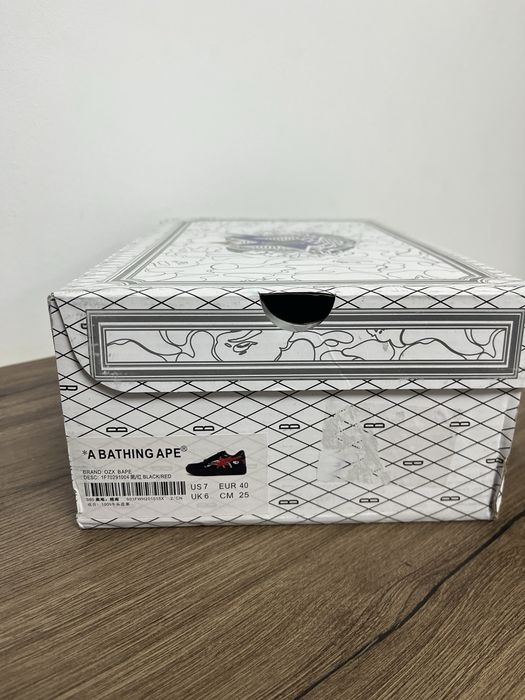 Adidasi A Bathing Ape Bape Sta Low în varianta de culoare "Shark Black". Marimea 40