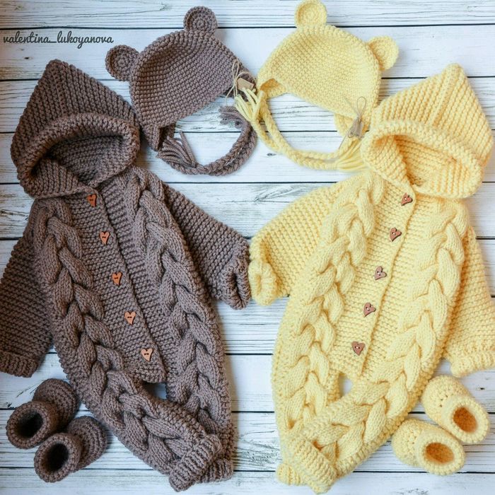 Вязаный комбинезон