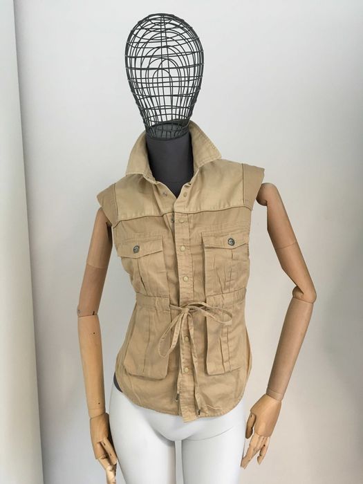 DIESEL памук и лен елек сафари XS