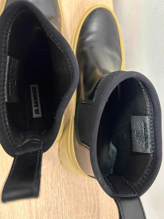 Jil Sander дамски кожени боти с Vibram подметка–№41 / 27 см, като нови