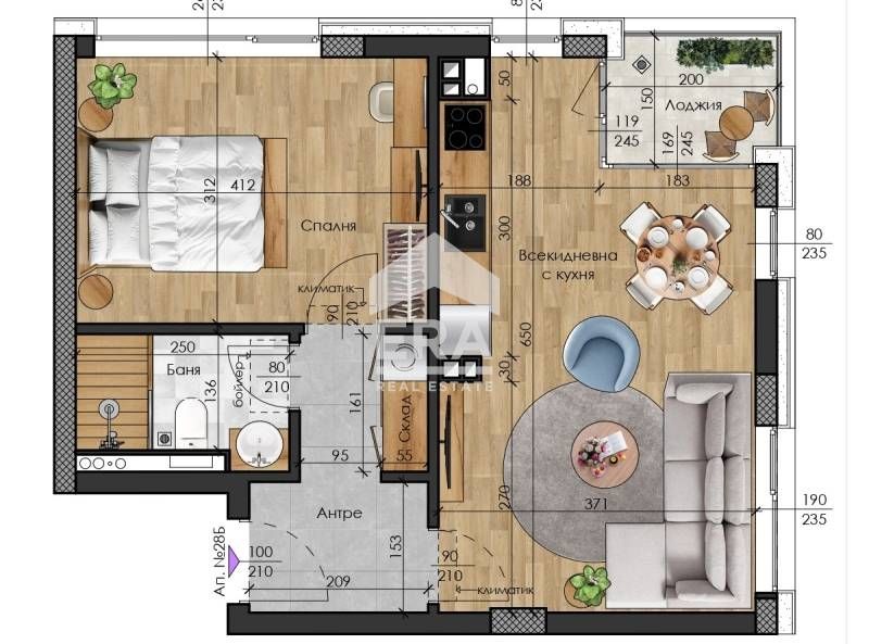 Без комисиона от КУПУВАЧА!  Ексклузивно! Двустаен апартамент за продаж