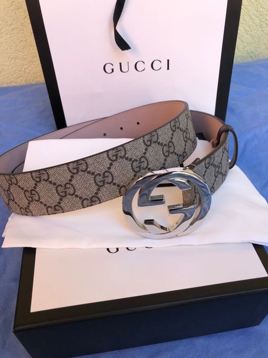 Curea originală Gucci supreme bej noua cu factura