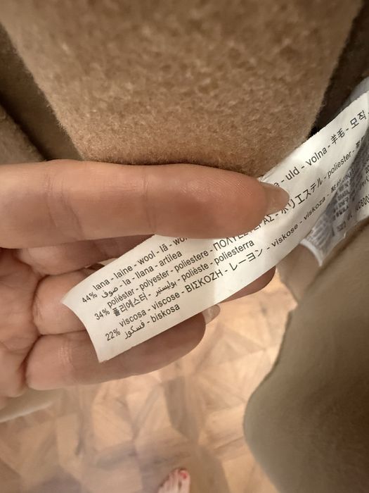 Пальто Zara с содержанием шерсти