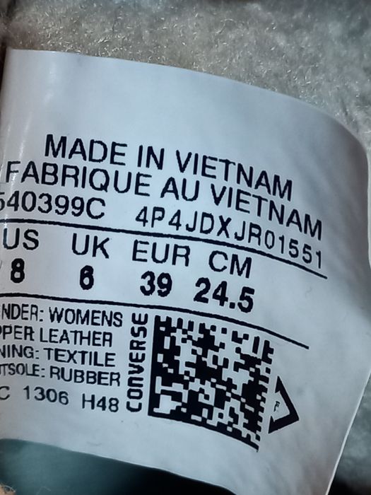 Зимни кецове Converse  естествена кожа