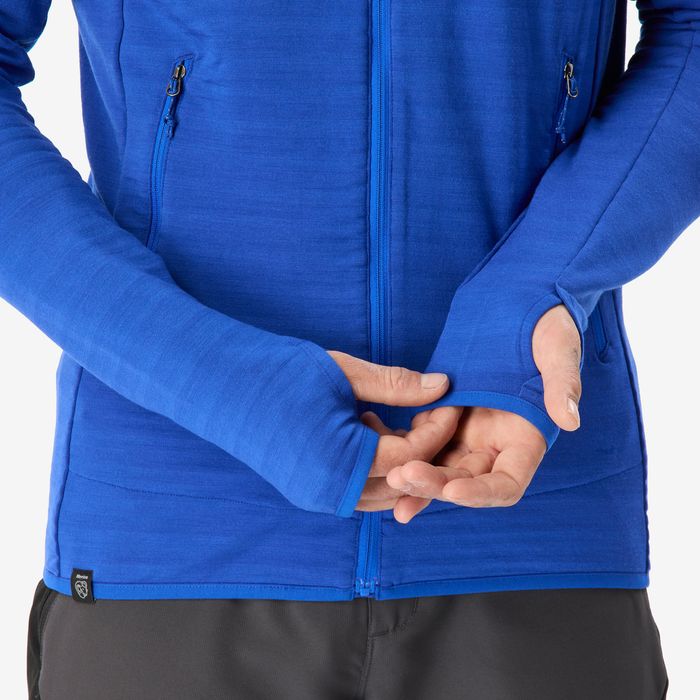 Pulover tehnic cu glugă din lână merinos - produs resigilat Decathlon