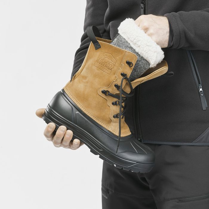Cizme Piele Iarnă Călduroase Impermeabile - produs resigilat Decathlon