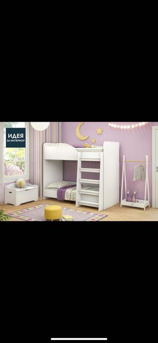 Детцки гардероб двуетажно легло