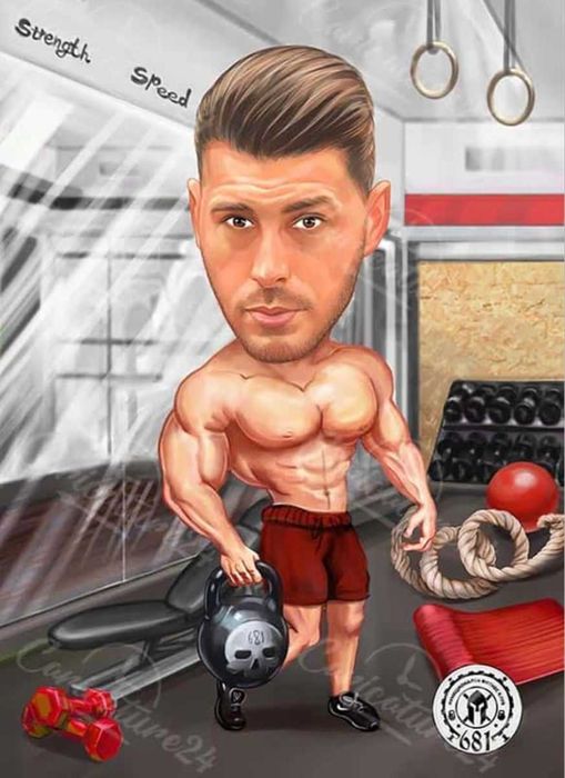 Карикатура за подарък , Забавна анимация - Шарж, 1 Ден