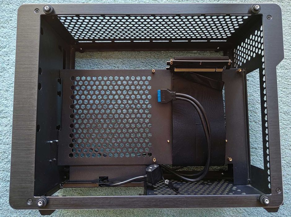 Carcasa SFF Raijintek OPHION EVO, Black, Mini ITX, Cablu riser inclus