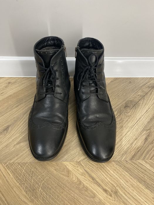 Мъжки боти оксфорд естествена кожа, размер 43