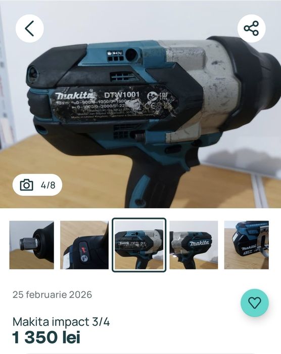 Impact makita DTW1001 ( Seroza)