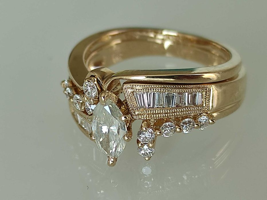 Inel aur 14k cu diamante 1.21ct