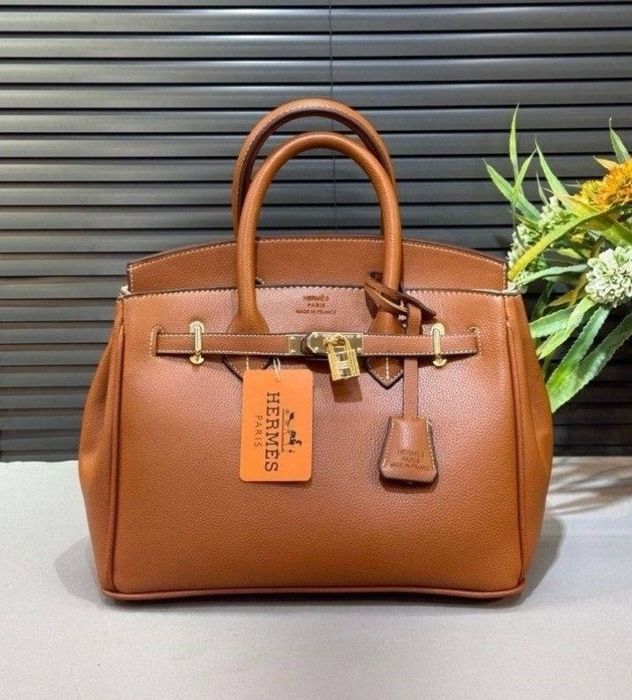 Geanta damă, diverse nuanțe, model Birkin,France, saculet, etichetă