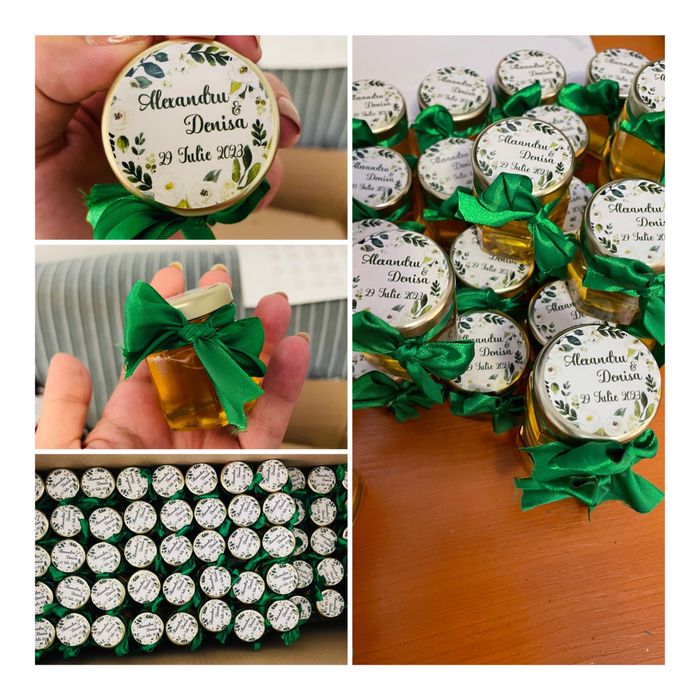 Marturii de nunta sau botez cu miere/lumanari