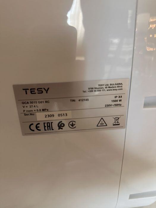 Бойлер tesy 30л ползван не повече от година