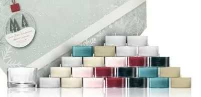 Коледен календар Yankee Candle 24 броя свещи 8 различни аромата Адвент