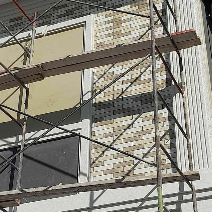 Travertin fasad ishlari buyicha usta