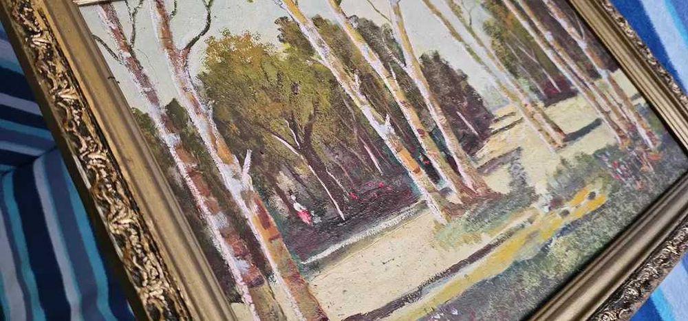 tablou peisaj padure