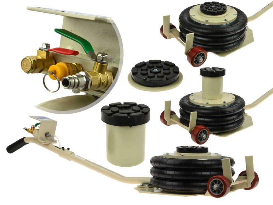 Пневматичен крик 3.5т с подложка тона