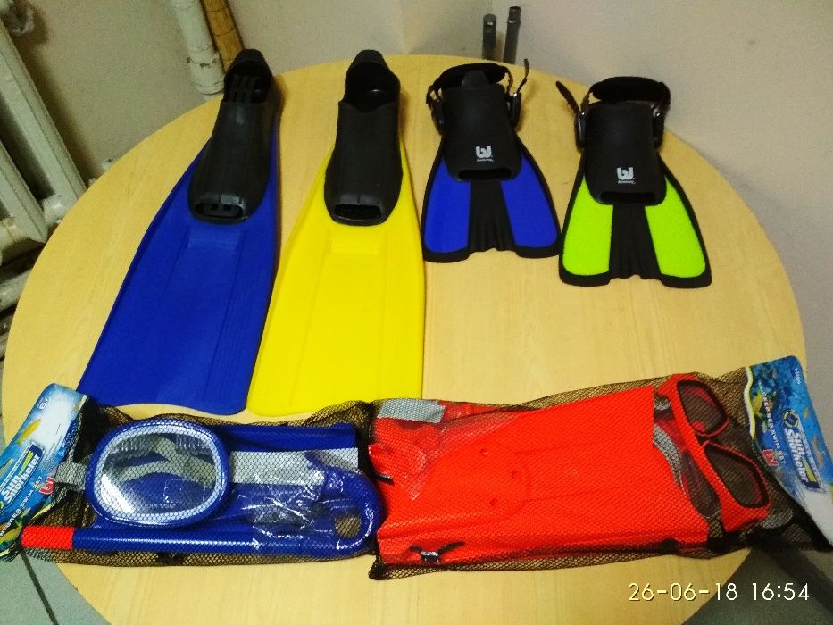 Ласты,маски,трубки,перепонки для плавания