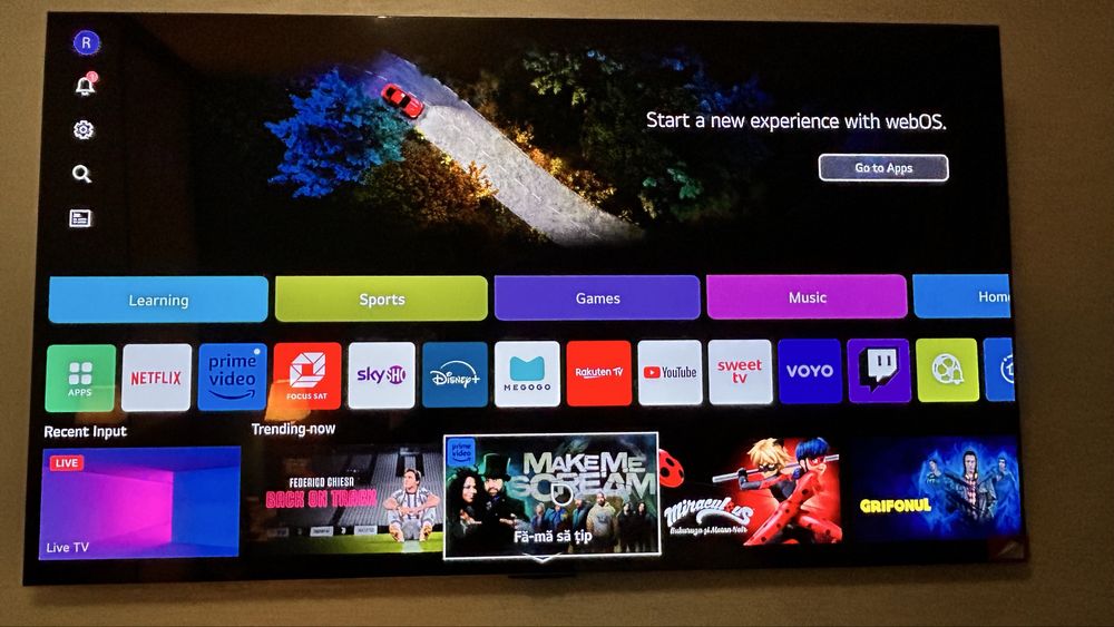 OLED’evo 4K LG super G4 serie TV SMART+ 140cm diagonala nou