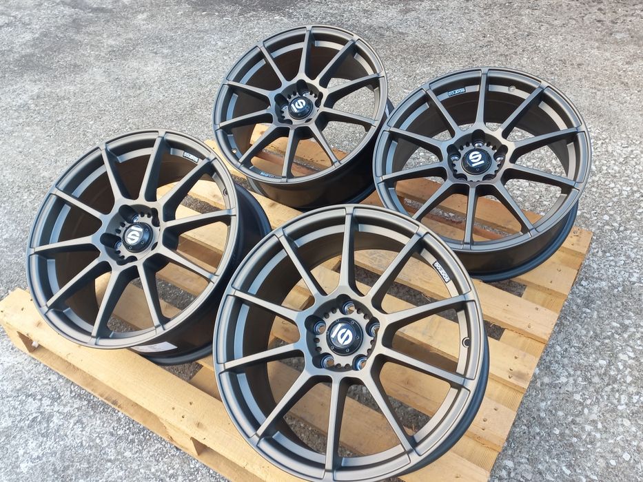 18.5x100 Sparco Gara  Matt Bronz 8j et35 57.1 ц.о Golf Polo A3 S3 Seat Skoda Чисто Нови..