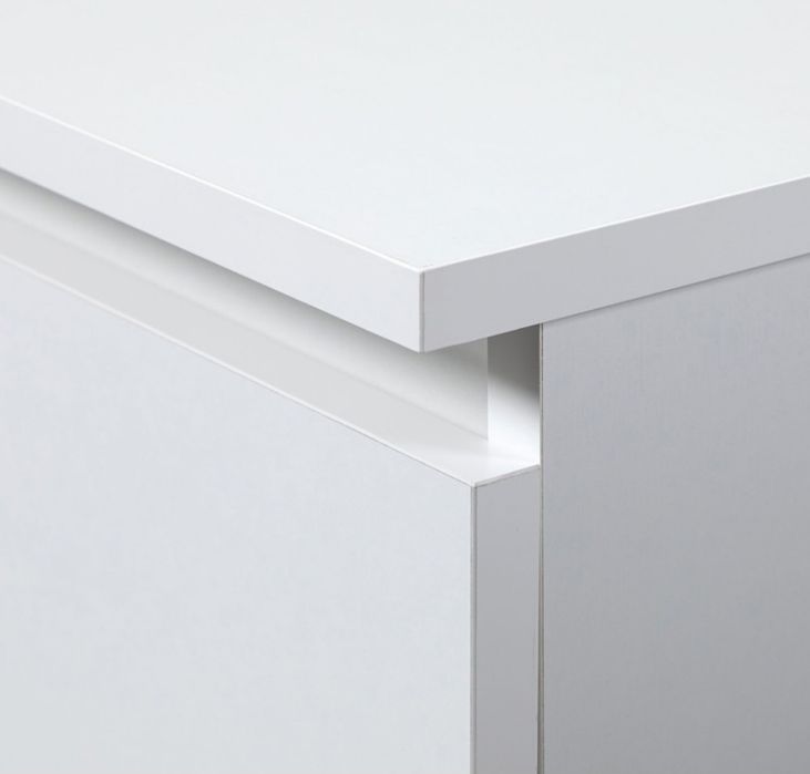 Comoda TV cu 2 usi si rafturi centrale, PAL laminat, 160x40x33 cm, alb