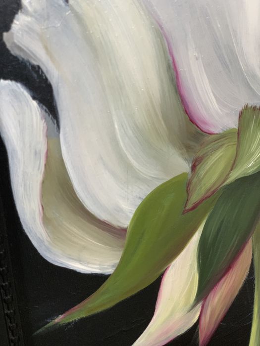 Картина маслом Пион