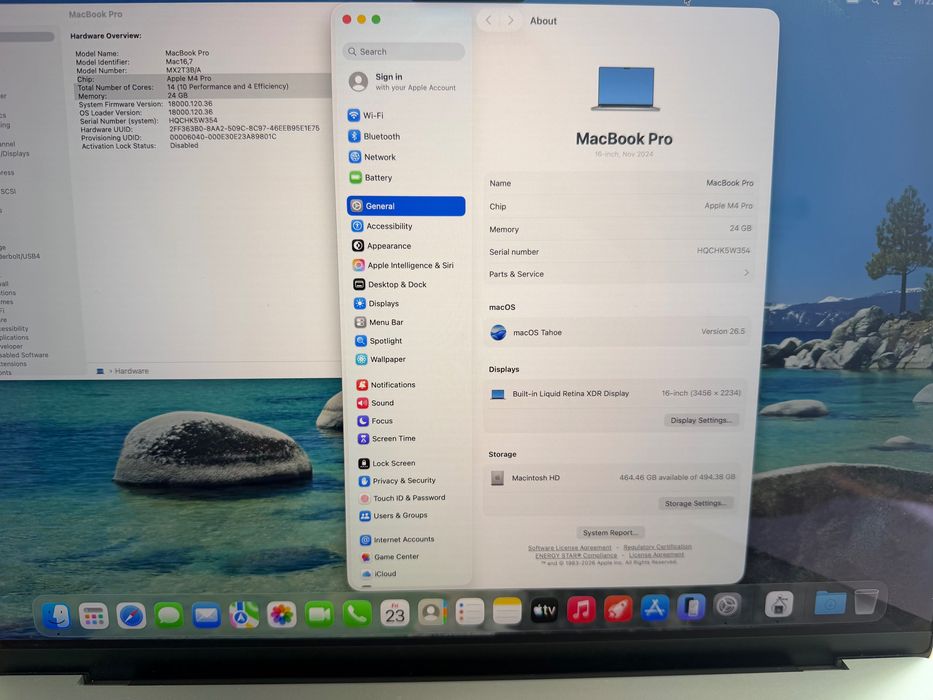 MacBook Pro 16" M4 PRO Chip 14-CPU/20-GPU/24GB RAM/512 SSD