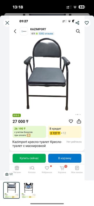 Кресло-туалет с маскировкой