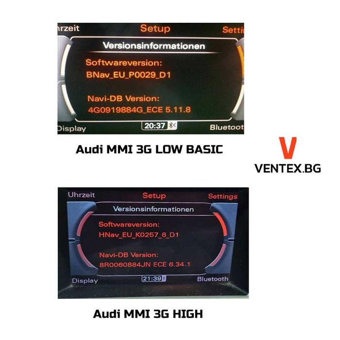 Bluetooth адаптер за Audi MMI 3G Low Basic High AMI RNS-E ауди VW MDI