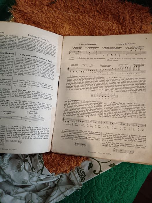 Нотна книга,немска
