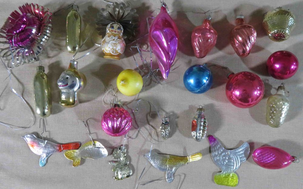 Игрушки елочные советские