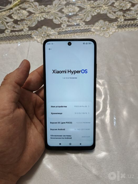 Xiaomi Poco X4 Pro 5G 12/128GB Black Igravoy Holati Yaxwi Original 5G