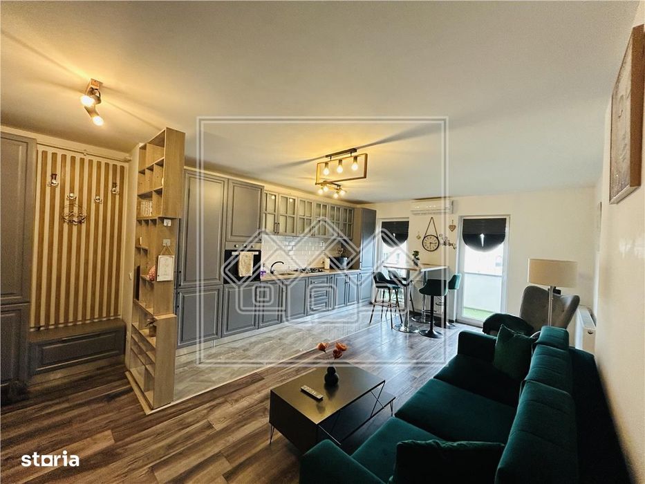 Apartament 2 camere, 46 mp utili + balcon 6 mp, parcare subterana