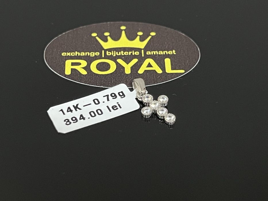 Bijuteria Royal CB : Pandantiv aur alb 14K 0,79 grame