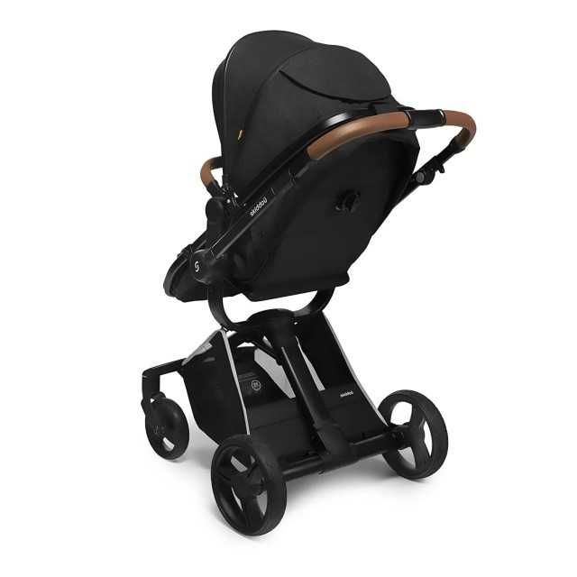 Carucior 2 in 1 Skiddou Nasjo Onyx Negru–Resigilat, stare foarte buna