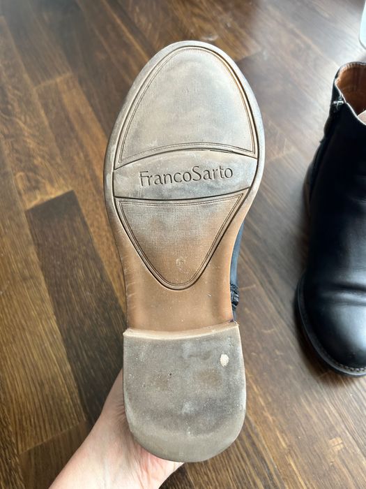Черни боти Челси естествена кожа Franco Sarto 37 номер