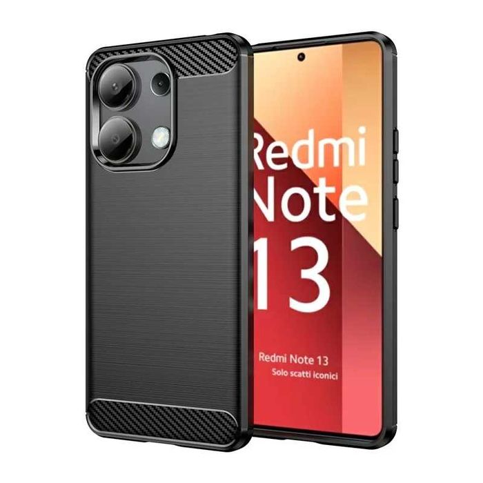 Xiaomi Redmi Note 13 / Note 13 Pro - Удароустойчив Кейс Гръб CARBON