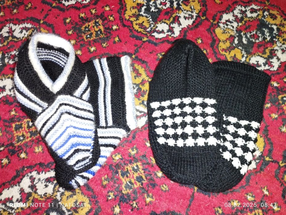 Вязанные пяточки