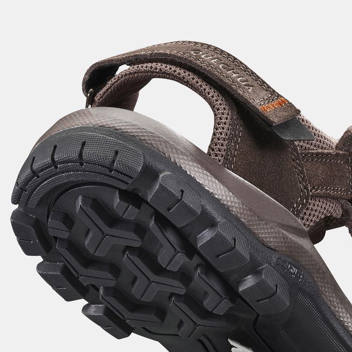 Sandale din piele Drumeție Nh500 Maro - produs resigilat Decathlon