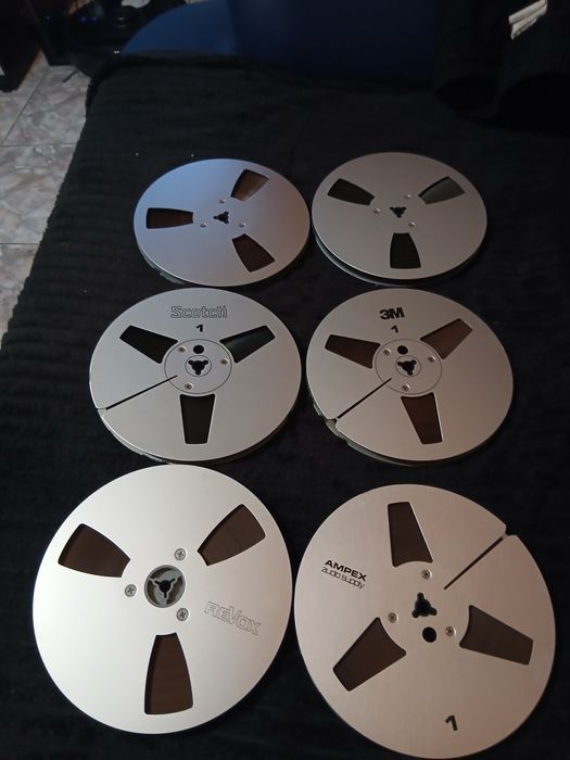 Benzi magnetofon metalice 18cm scotch,revox ,ampex