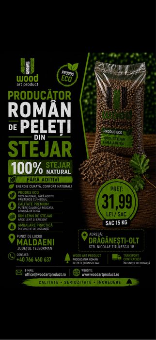 Vand peleti stejar
