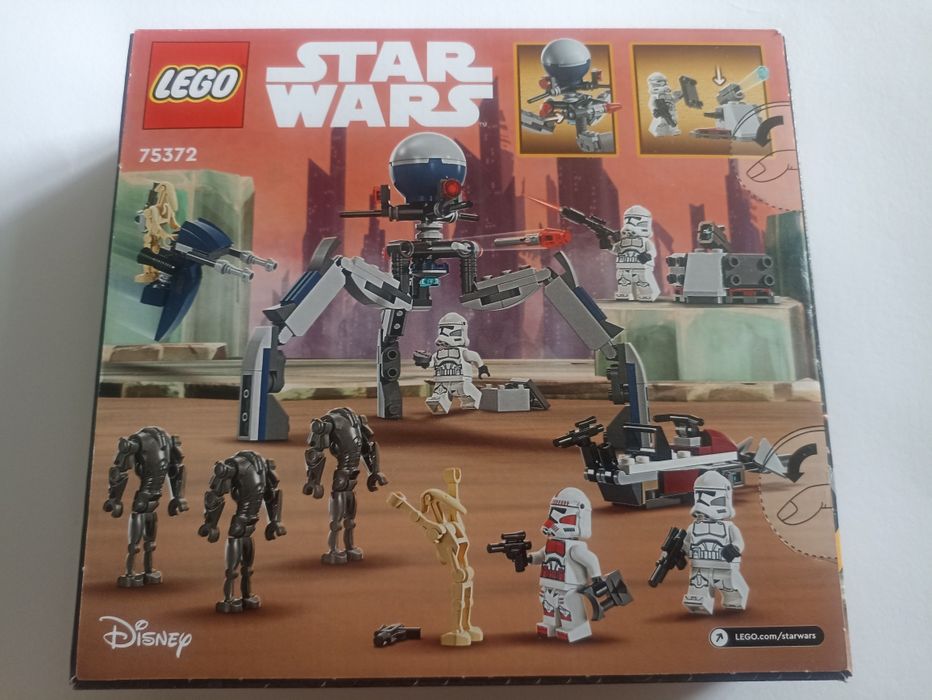 Неразопакован LEGO Star Wars 75372 Clone Trooper & Battle Droid Battle Pack