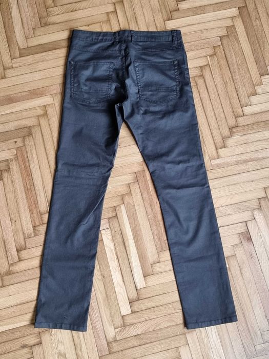 Ginsi barbati marimea S/36, aspect negru lucios