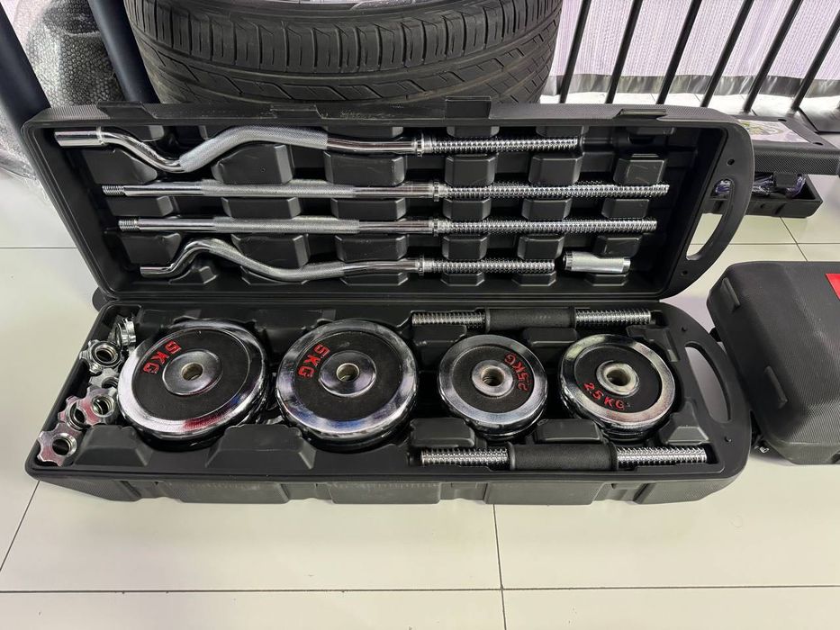 гантел штанга набор 55кг 50кг 30кг