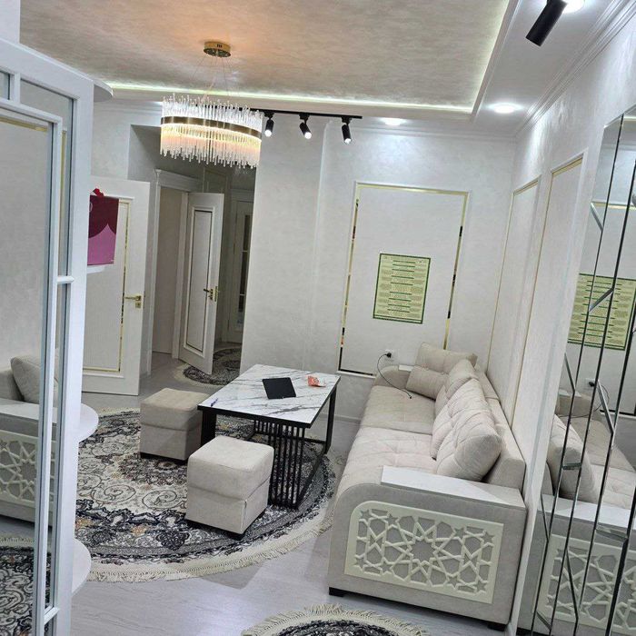 Ижарага люкс квартира бор ислохот кизил домда