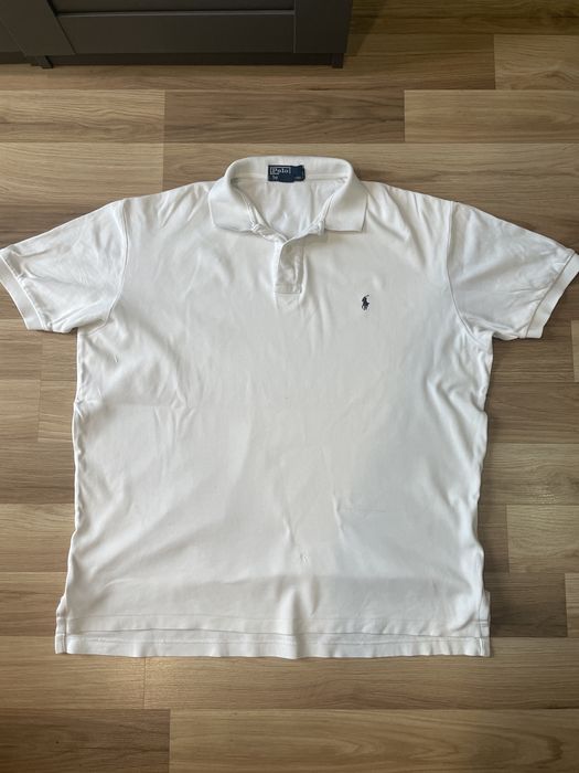 Tricou polo Ralph Lauren alb