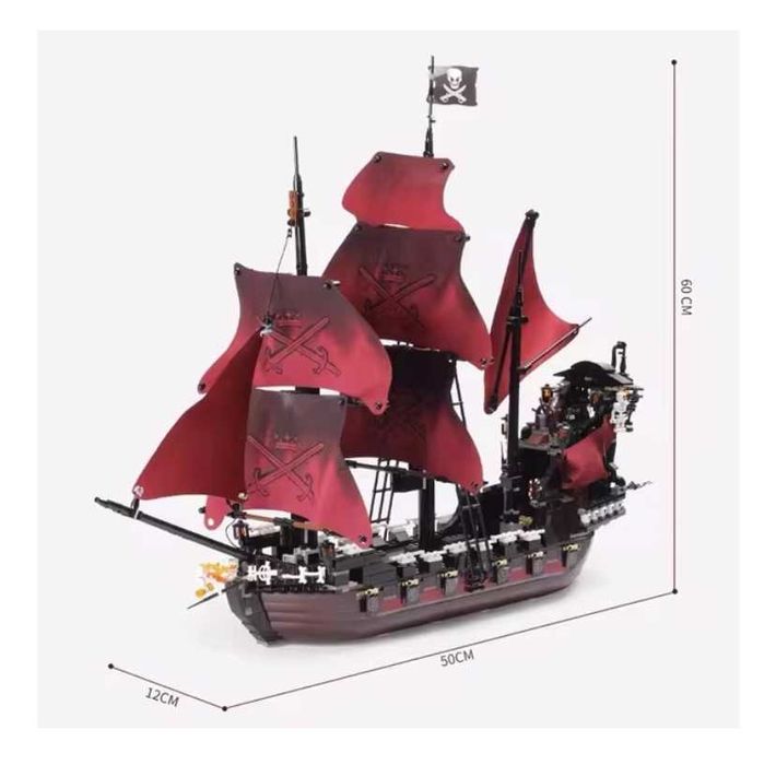 NOU TIP l corabie nava Piratii Caraibe Black Pearl Queen Revenge 4195