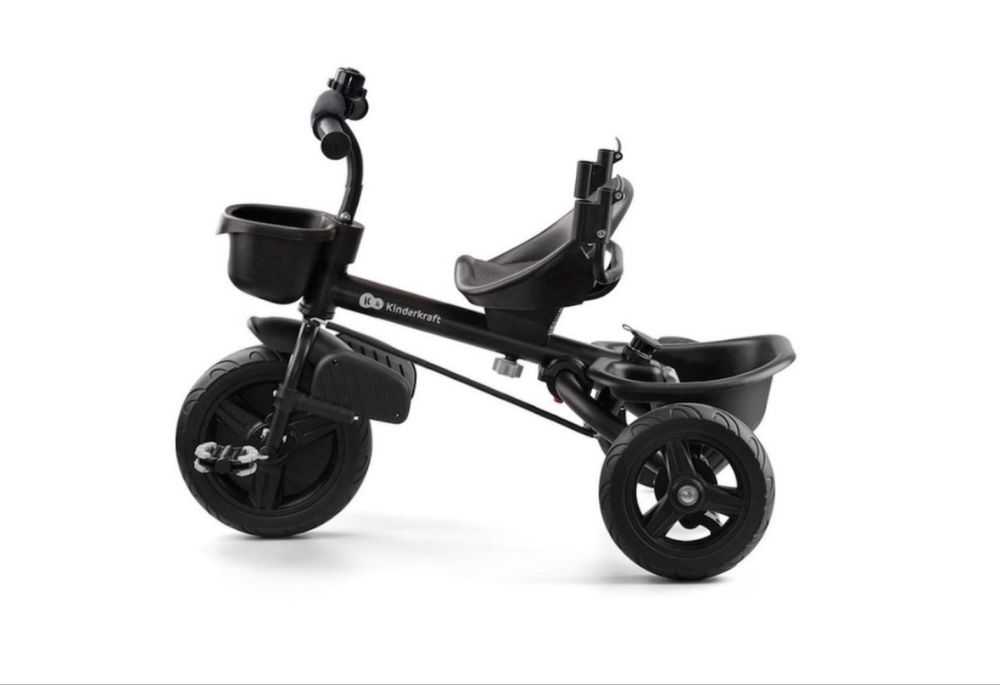 Tricicleta cu functie de carucior, Kinderkraft, Negru